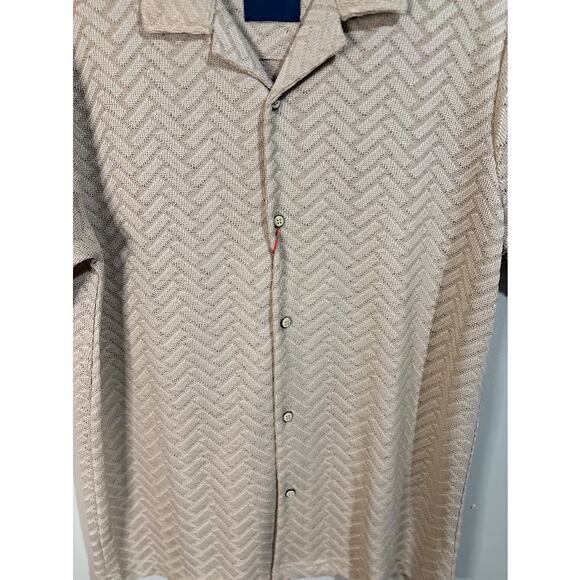 Guide London Men's Premium Collection Button Up Short Sleeve Shirt Size Small - Picture 2 of 10